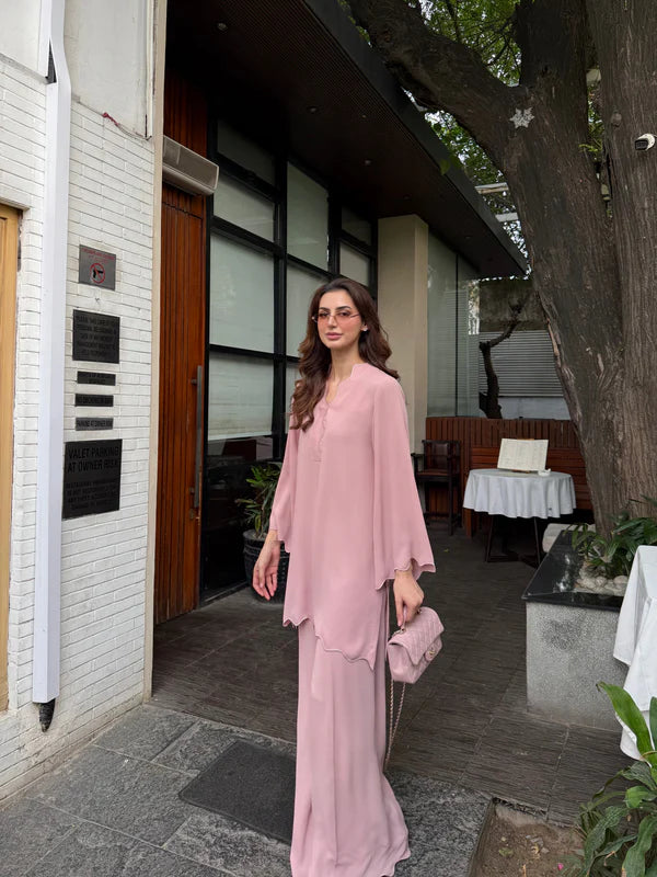 Tea Pink Scallop Set